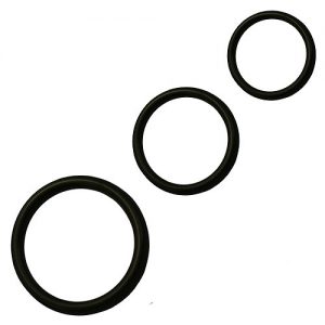 Loving Joy Set of Three Black Cock Rings