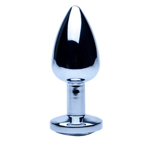 ns7100-precious-metals-silver-anal-plug-small-2_2 Loving Joy Beginners Butt Plug with Jewelled Base