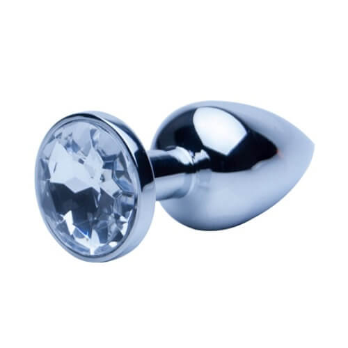 ns7101-precious-metals-silver-anal-plug-large-1_2 Loving Joy Large Butt Plug with Jewelled Base