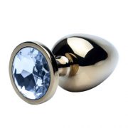 Precious Metals Gold Jeweled Butt Plug