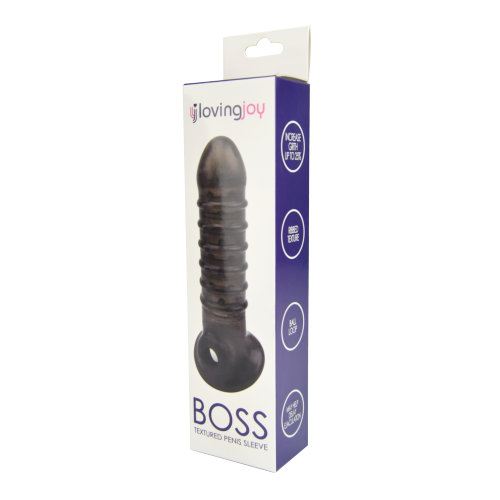 n10818-loving-joy-boss-textured-penis-sleeve-with-ball-loop-1-pkg