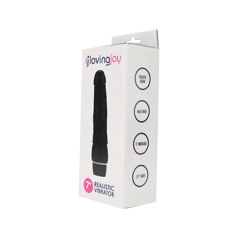 n12398-loving-joy-7-inch-realistic-vibrator-black-pkg-1