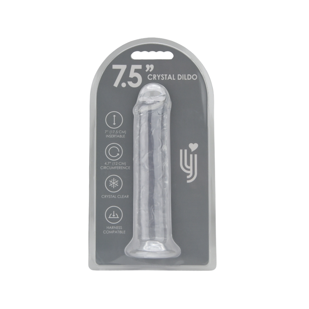 n12183-loving-joy-7-5-inch-suction-cup-dildo-clear-pkg-hr