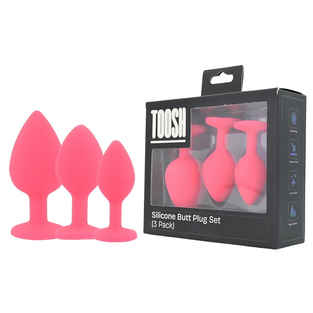 n12842-toosh-silicone-butt-plug-pink-set-of-3-clear-stone-pkg-duo